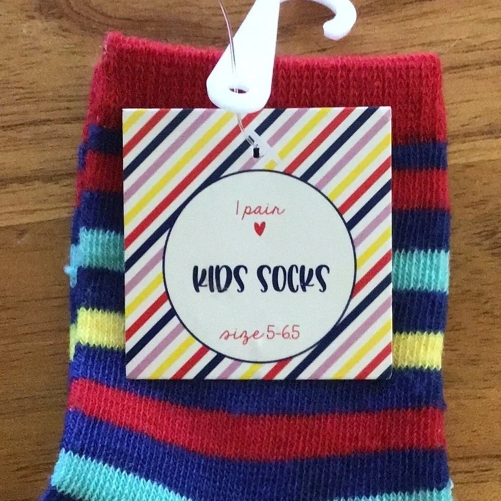 Vibrant Colorful Trio of Socks for Fun Outfits - NWT